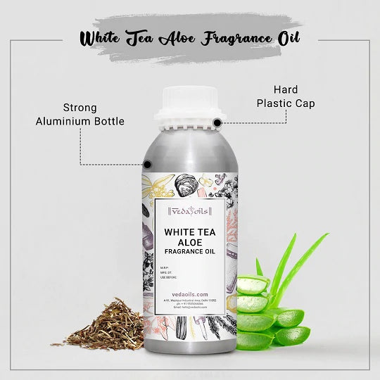 Aloe & White Tea Fragrance Oil - Buy 100% Organic Aloe White Tea Oil –  VedaOils USA